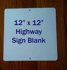 12"x 12" Aluminum Dye Sublimation Sign Blank-Top & Bottom Holes-.025 Thick 10PCs