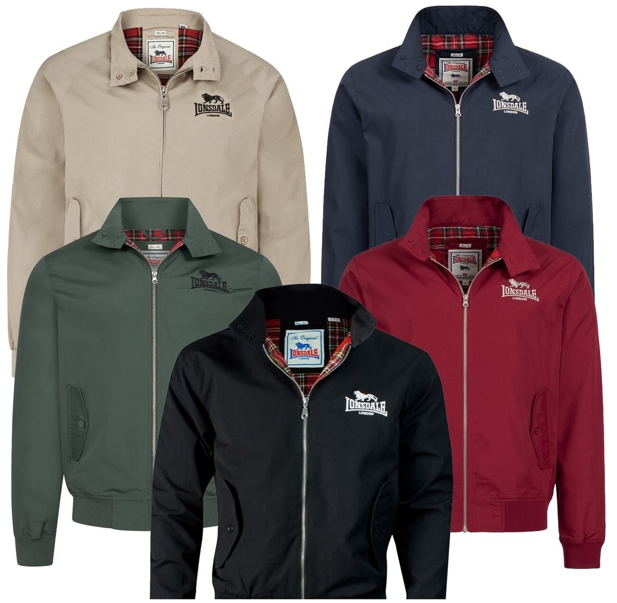 Lonsdale Classic Jacket England UK Style Black Blue Cherry Lonsdale Classic Jacket England UK Style Black Blue Cherry