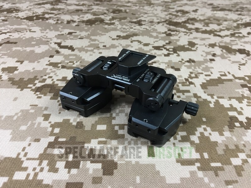 Sotac Wilcox タイプ デュアルブリッジ SOTAC Wilcox Type Bino-Bridge SM-2 Mount CNC (Black) NVG