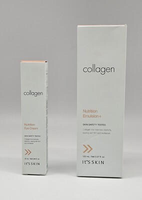 2 PC It'S SKIN Korea Collagen Nutrition Face Emulsion + Eye Cream