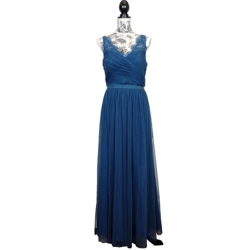 By Anthropologie Sleeveless Ruffled A-Line Mini Dress sIZE M blue NEW NWT |  eBay