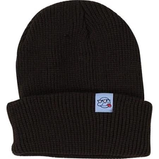 Happy Hour Skateboards Sonny Knit Black Beanie Hat - One Size fits Most