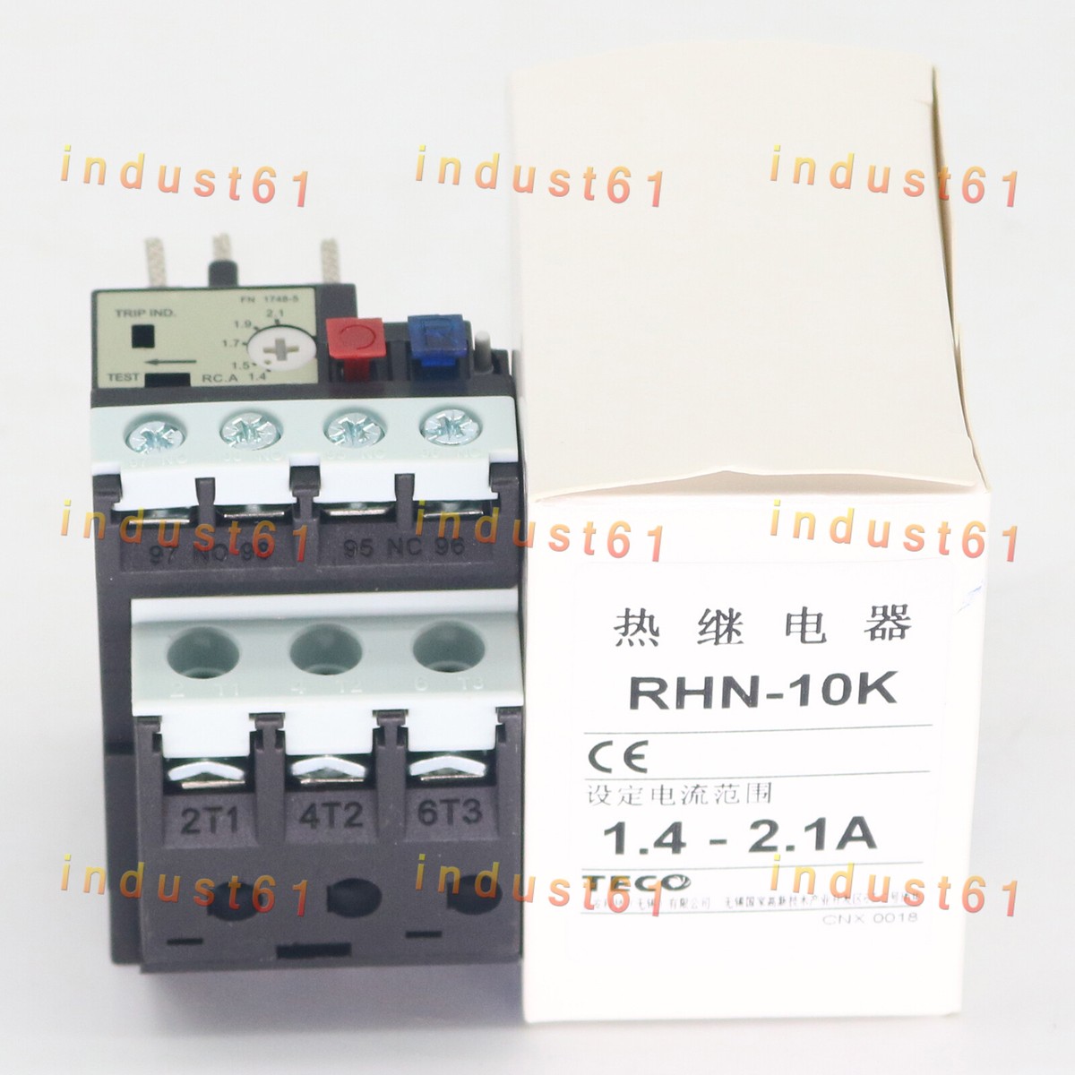 Relais De Surcharge Thermique TECO RHN-10K 1.4-2.1A - Neuf, Prêt à Protéger Votre Moteur !