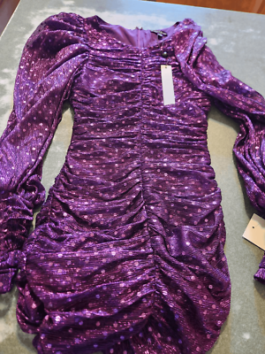 for love and lemons la villette mini dress For Love & Lemons La Villette Purple Mini