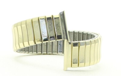 ROWI EXTRA FIXO-FLEX Gold 19mm Expandable New Old Stock Watch Bracelet