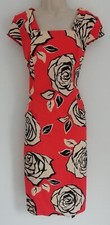 💜 BNWT ROMAN SIZE 14 Beautiful Ladies Vibrant Floral Bodycon Dress Ref A