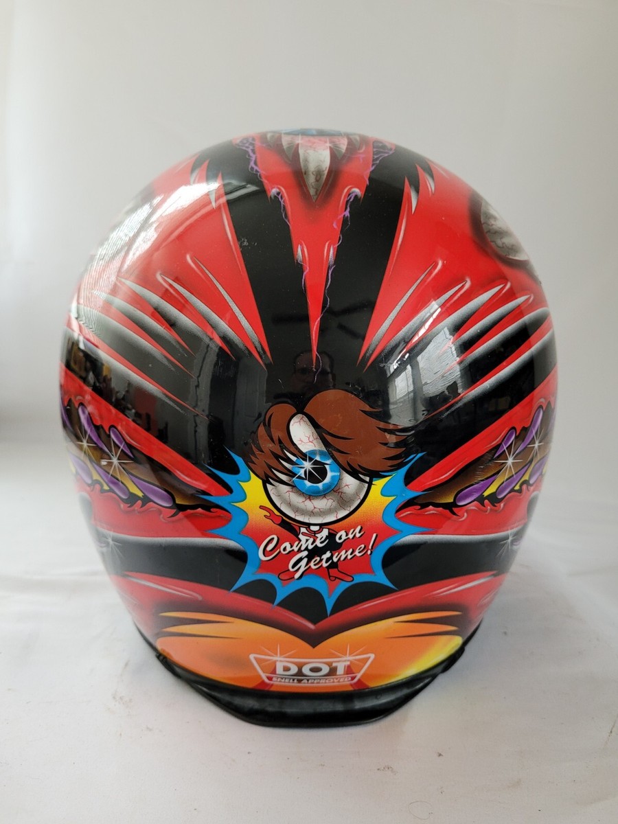 Vintage Shoei Motorcycle Eye Design Helmet Dot Snell Approved