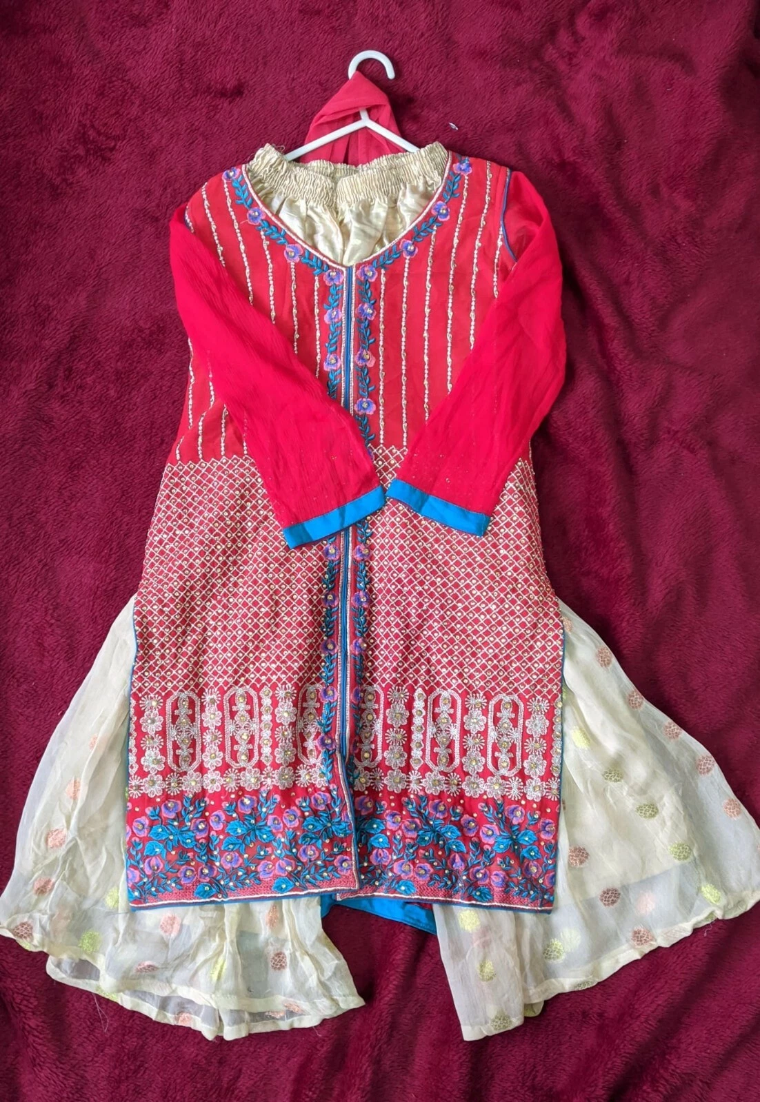 Asian Indian/Pakistani Children Girls Party Wear Suit Dress Bundle X 6 Suit Set