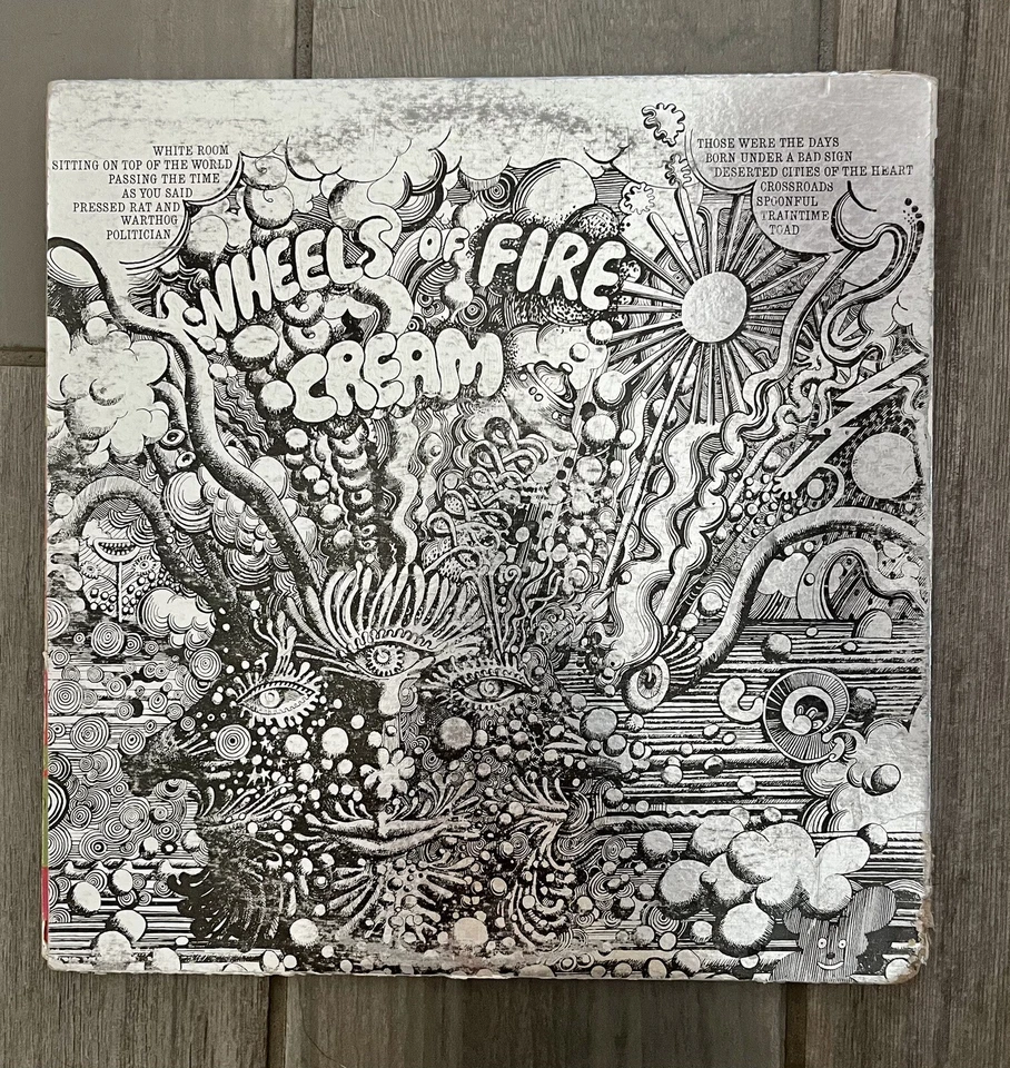 CREAM-Wheels Of Fire-1968-ATCO-SD-2-700-Double-Vinyl-Record-LP-early press-rare - Image 2 of 4
