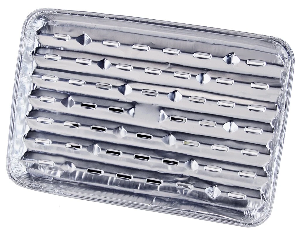 50 LARGE BROILER TOASTER DISPOSABLE ALUMINUM FOIL TIN TRAY OVEN DRIP GRILL BBQ