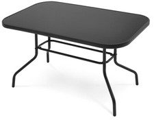 Gartentisch Glas Alu Aluminium Esstisch Glastisch Tisch Garten 70x120x70