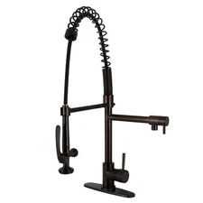 LS8505DL Single-Handle Pre-Rinse Kitchen Faucet, Oil Rubbed Bronze, Bronze