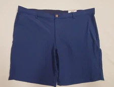 42 Club Room TECH Swiss Navy Blue STRETCH Classic Fit 9" ECO Poly Shorts 42"