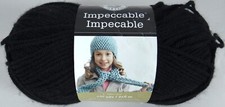 Loops Thread Impeccable Yarn Black Color 01040 4.5 oz Skein Acrylic