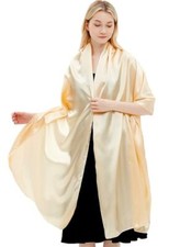 Shawls and Wraps for Women Evening Dresses Satin Scarf Extra Long Wedding Bri...