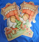 Betsey Clark Christmas Cutouts 12 Inches Tall 1978 Hallmark Holiday Lot of 2