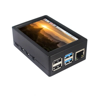 3.5" Inch 480x320 Raspberry Pi 4 3 Touch Screen LCD Display Monitor with Case