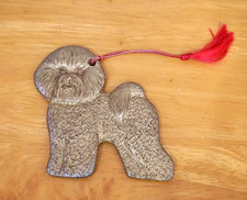 Bichon Frise Gold Color Wood Ornament Collectible