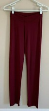 Women's Capezio Burgundy Athletic Stretch Pants Medium