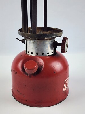 Vintage Coleman Model 200a red Lantern Dated 7/71 Missing Globe