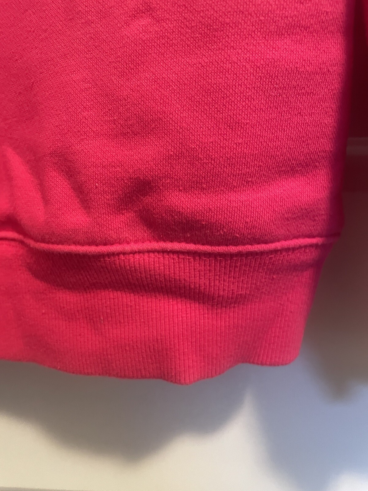 Men's Tommy Hilfiger Crew Neck Essential Logo Pullover Hot Pink Sweatshirt Large image 5