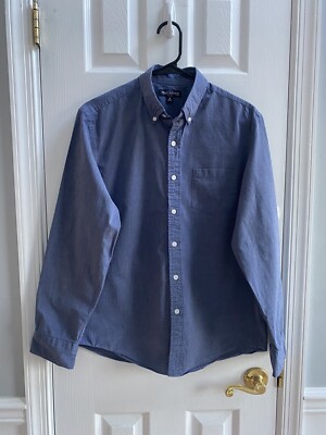 Crew Mercantile Flex Button Up Shirt Men's Medium Long Sleeve