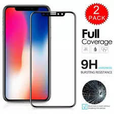 For iPhone 17 16 15 14 13 12 Pro XR 8 FULL Cover Tempered Glass Screen Protector