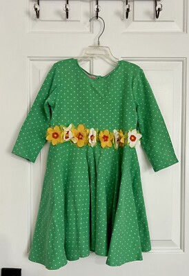Mini Boden Girls Jersey Dress - Size 8-9Y - Green Color with Embroidered Flowers | eBay Mini Boden Girls Jersey Dress - Size 8-9Y - Green Color with Embroidered Flowers | eBay