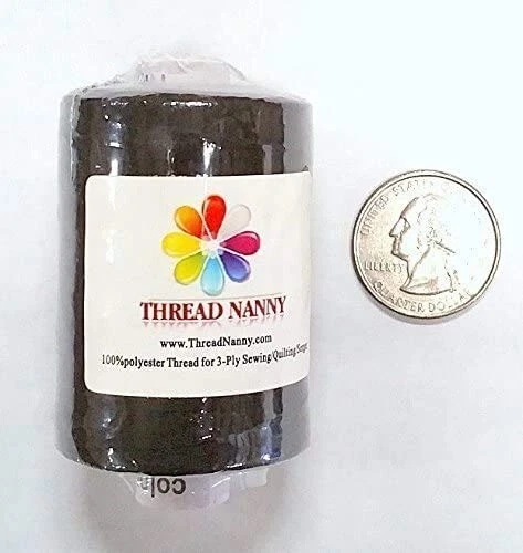 New Black & White Spools of 3-PLY Polyester Sewing Quilting Threads- 10 x1000M - Image 2 of 3