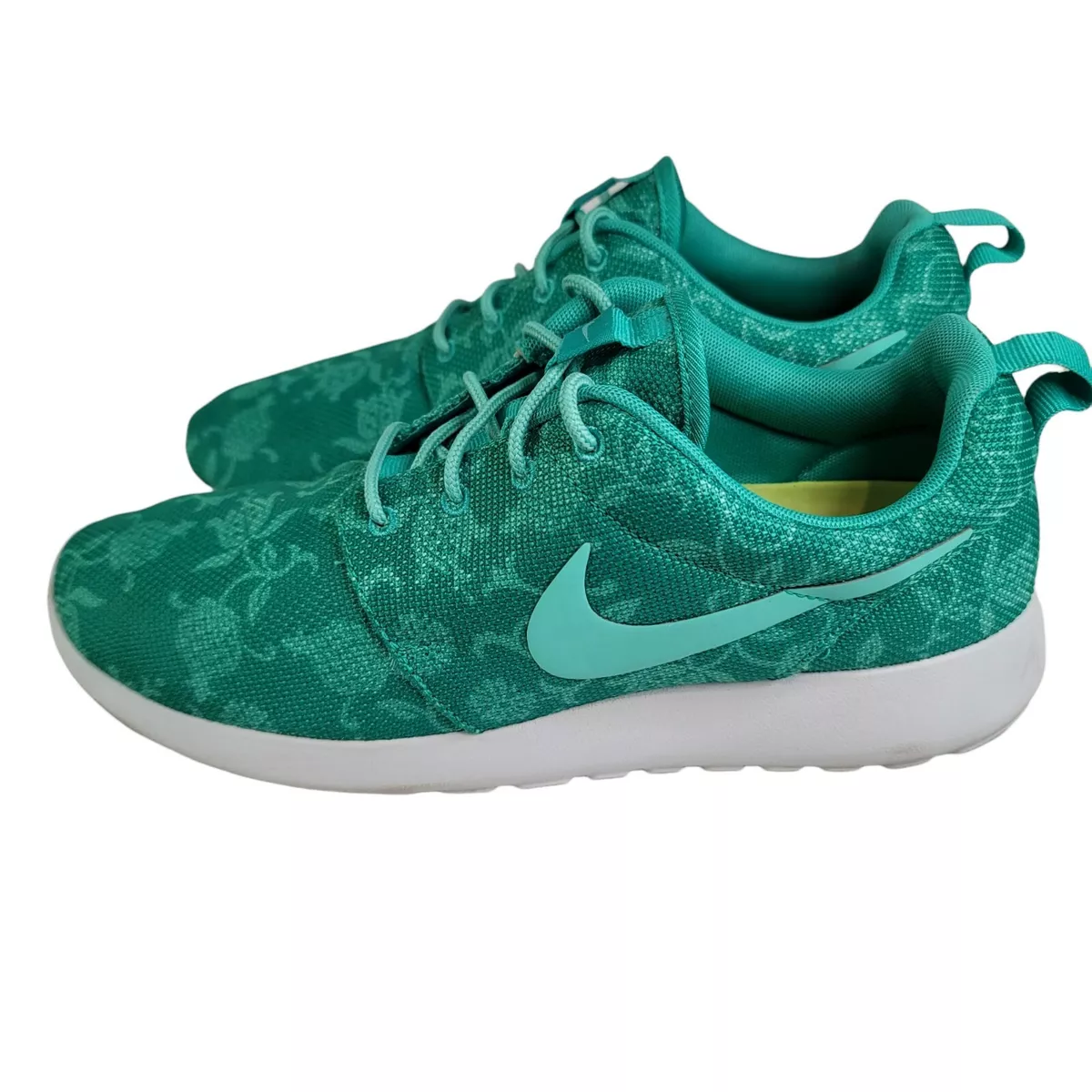 Nike Roshe Run GPX Atomic Teal Floral Floral Graphic Pack 555445 330 Size 8.0M