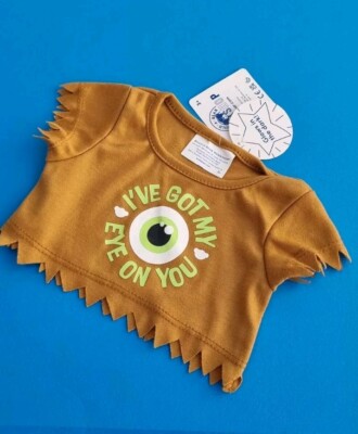 Build A Bear Bearclops T-Shirt I've Got My Eye On you Halloween Glow In Dark 