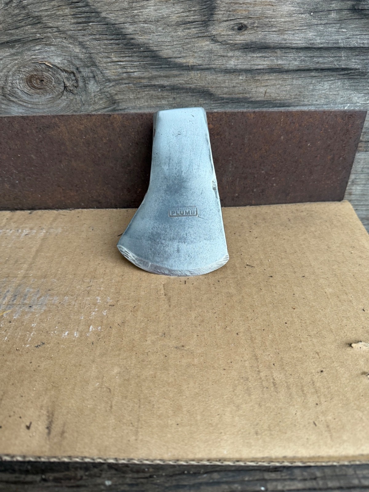 Vintage 1-1/2 Lb. Plumb National pattern axe hatchet head.