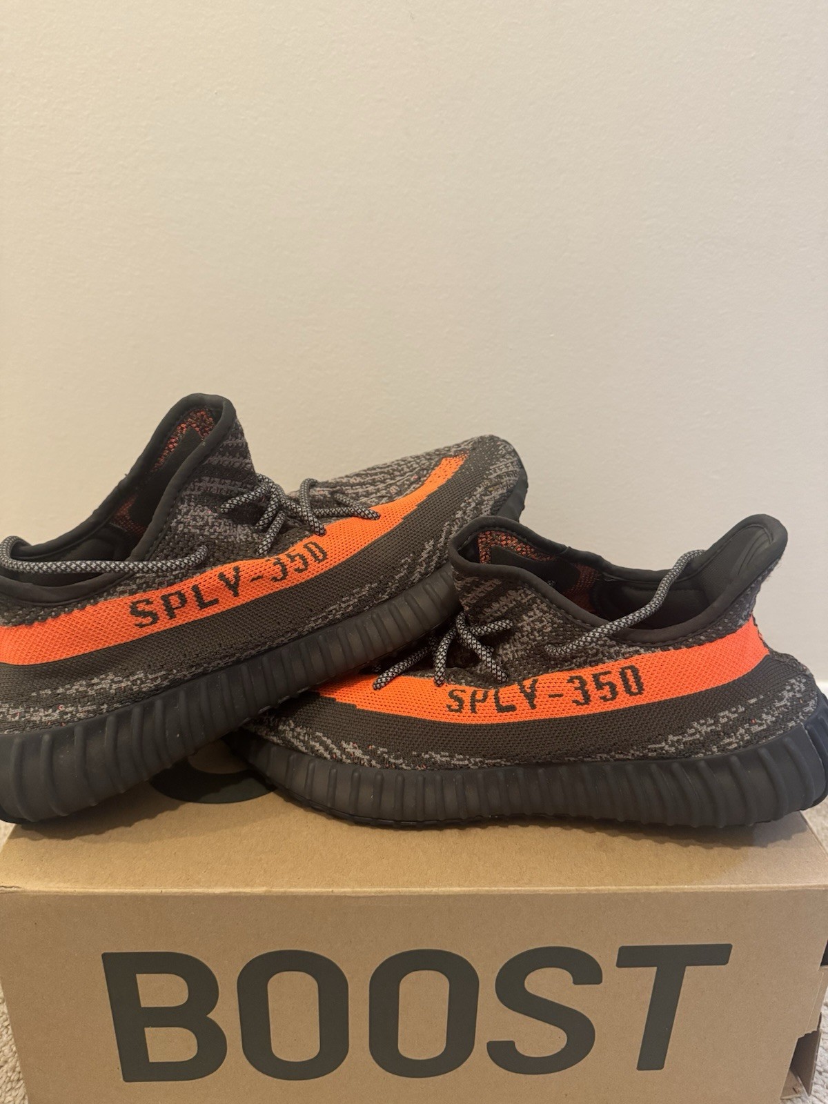 adidas Yeezy Boost 350 V2 Size 11.5 Carbon Beluga, Used.
