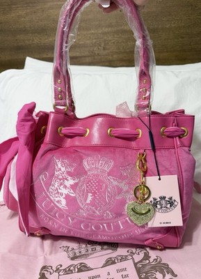 UK Juicy Couture Scottie Dog Hot Pink Daydreamer Tote Bag
