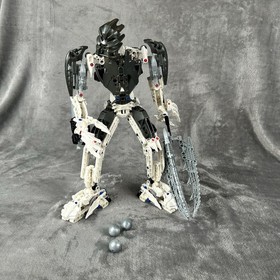 Lego Bionicle Warriors Takanuva #8699 No Box 95% Complete **Missing One Cannon**