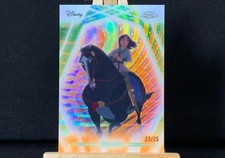 2026 Topps Chrome Disney Neon Mulan Orange Wave /25