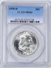 1958-D 50C Franklin Half Dollar MS65 PCGS 32433748