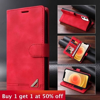 For Samsung Galaxy S25 Ultra S24 S23 S22FE Shockproof Cover  Leather Phone Case