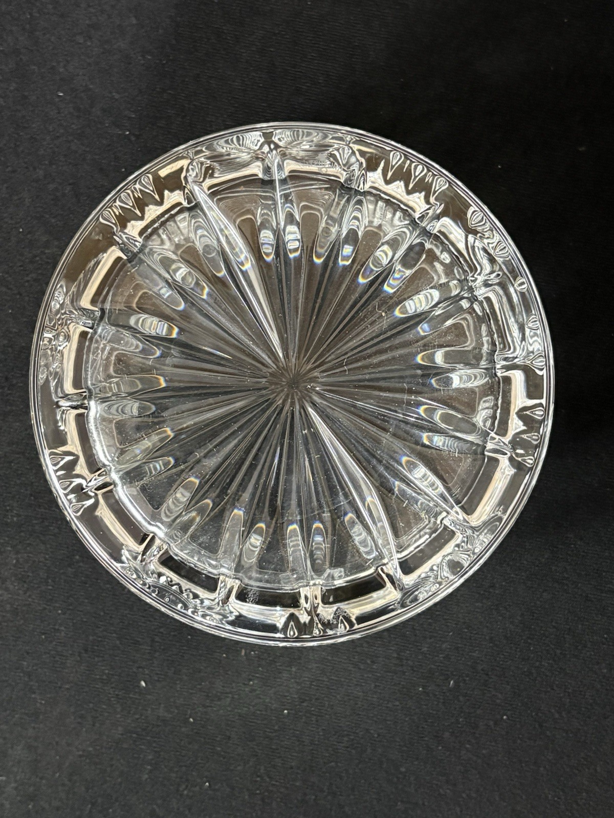 Waterford Millennium Series Crystal Champagne Wine Bottle Coaster Bowl 5 1/4''