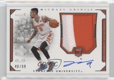2016 Panini National Treasures Collegiate 48/99 Michael Gbinije #136 Auto 6fs