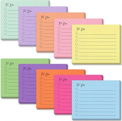 to Do List Notepad Lined Stiy Notes, 3'', 500 Sheets, Stiy Notes with