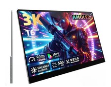 16" 3K OLED Portable Monitor 2880x1800 120Hz Gaming Monitor