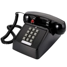 Vintage Corded Desk Phone for Landline, Retro Corded Desk Landline Telephone ...