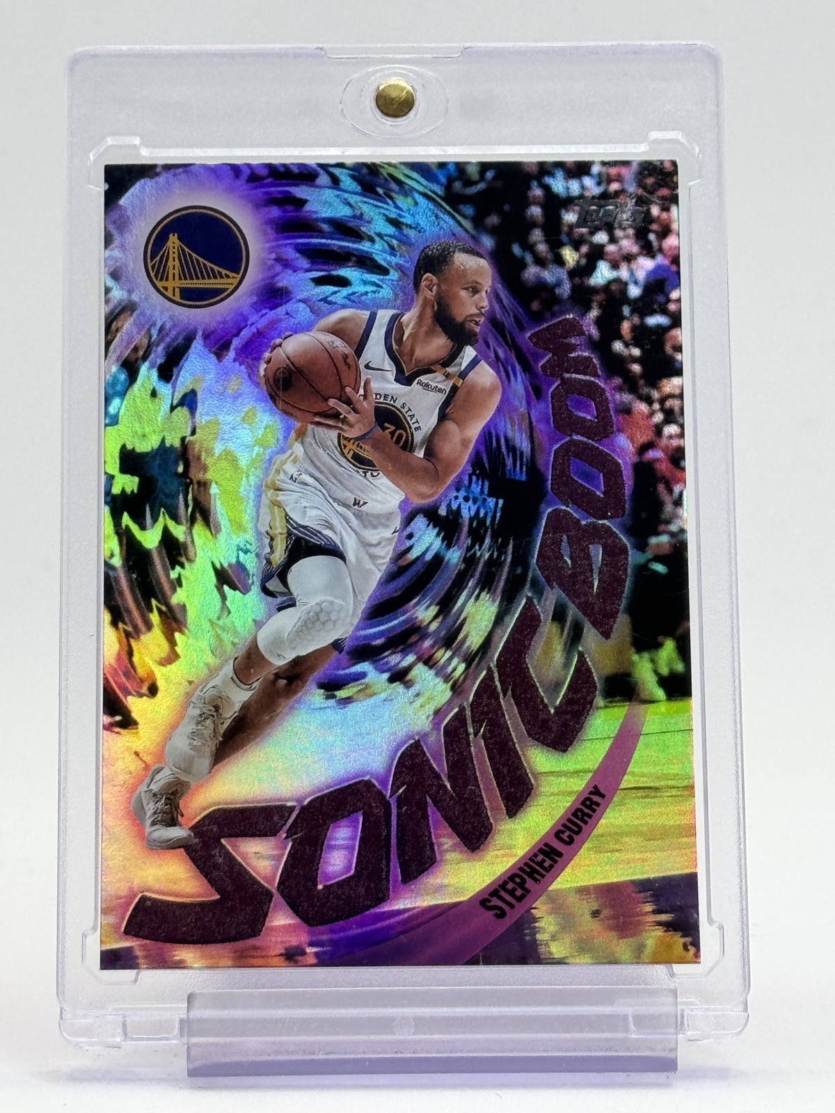 STEPHEN CURRY 2025-26 TOPPS SONIC BOOM CASE HIT SP #SB-12 WARRIORS Q6846
