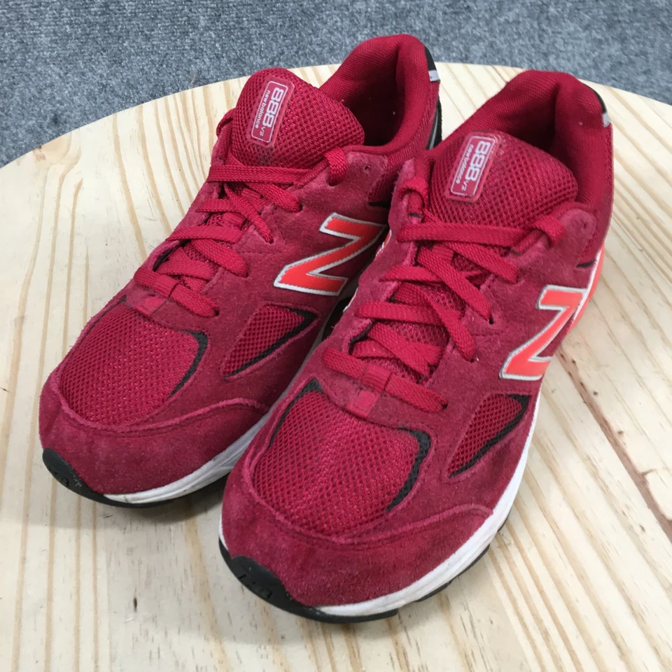 New Balance Zapatos Jóvenes 6 Niños 888v2 Tenis para Correr Granate Con Cordones GH888CB2 Foto 3 de 4