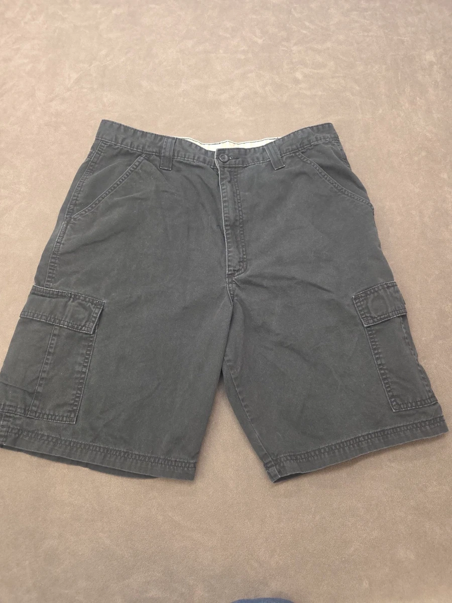 Wrangler Authentics Short Cargo Uomo Con Elasticità, Gunmetal, Taglia 36 – Cotone E Elastan