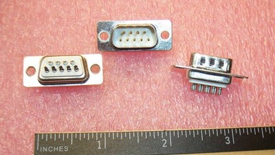 QTY (10) A-DS09LL/Z ASSMANN 9 POSITION DSUB PLUDS SOLDER CUP ROHS