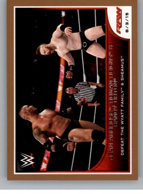 2016 Topps WWE Road to Wrestlemania Bronze Parallel Pick From List