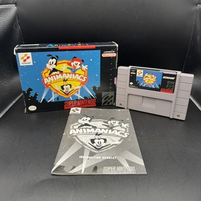 Animaniacs (Super Nintendo SNES, 1994) COMPLETE IN BOX (CIB) W/ Manual Tested!