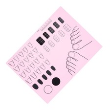 Placa de uñas de manicura alfombrilla artesanal de silicona para pintura manualidades práctica uñas